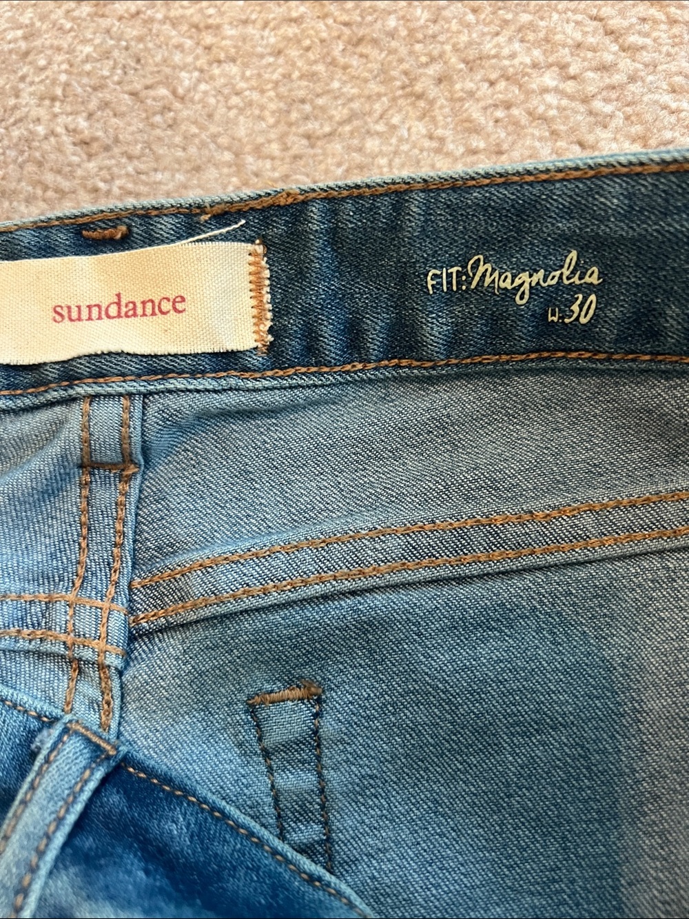 Sundance Embroidered Denim Shorts - Blue with Yellow & Pink Floral NWOT - Picture 2 of 6